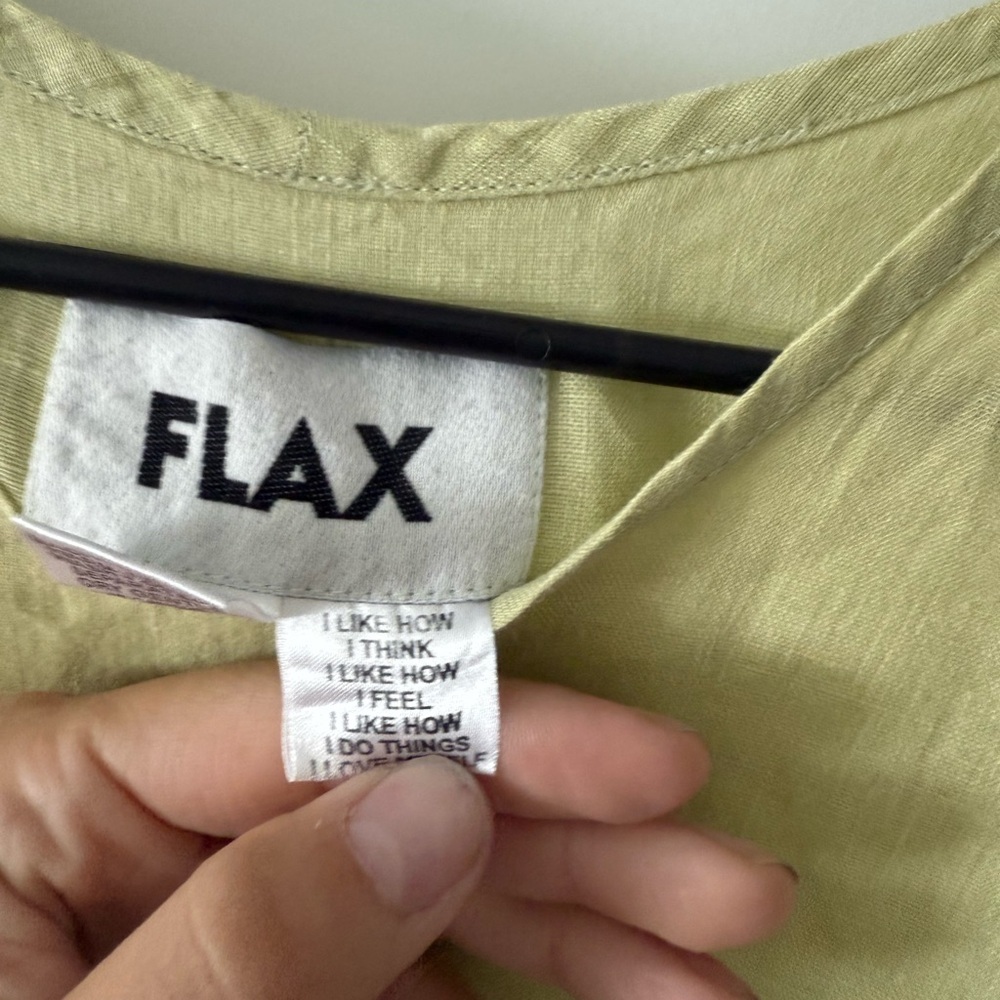 Flax Green Boxy Short Sleeve T-Shirt - Picture 3 of 3